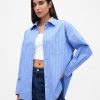 Camicia grande in popeline di cotone biologico Camicia grande in popeline di cotone biologico