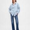 Camicia grande in popeline di cotone biologico Camicia grande in popeline di cotone biologico