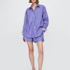 Camicia grande in popeline di cotone biologico Camicia grande in popeline di cotone biologico