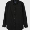 Camicia grande in popeline di cotone biologico Camicia grande in popeline di cotone biologico