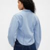 Camicia in denim con maniche a palloncino Camicia in denim con maniche a palloncino