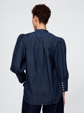 Camicia in denim con maniche a sbuffo Gap × HFR di N’gai