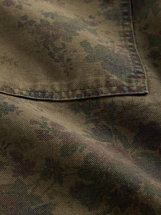 Camicia in denim con stampa floreale Camicia in denim con stampa floreale