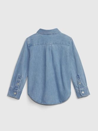 Camicia in denim per neonati e bambini piccoli