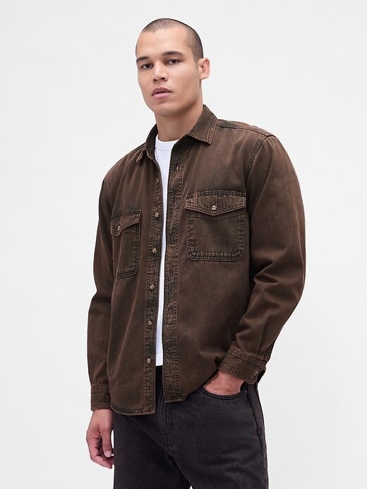 Camicia in denim rilassata Camicia in denim rilassata