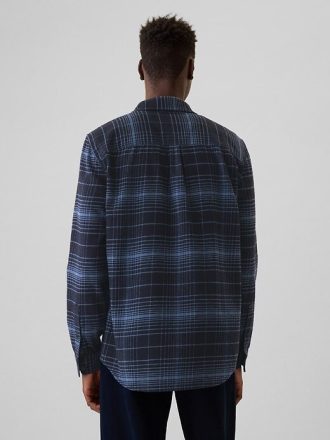 Camicia in flanella di cotone biologico