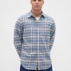 Camicia in flanella rilassata in cotone biologico
