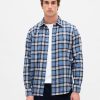 Camicia in flanella rilassata in cotone biologico