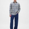 Camicia in flanella rilassata in cotone biologico