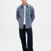 Camicia in flanella rilassata in cotone biologico