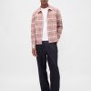 Camicia in flanella rilassata in cotone biologico