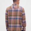 Camicia in flanella rilassata in cotone biologico