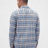 Camicia in flanella rilassata in cotone biologico