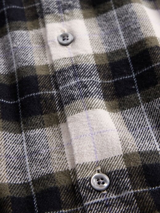 Camicia in flanella rilassata in cotone biologico Camicia in flanella rilassata in cotone biologico