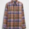Camicia in flanella rilassata in cotone biologico