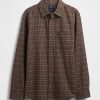 Camicia in flanella rilassata in cotone biologico Camicia in flanella rilassata in cotone biologico