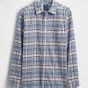 Camicia in flanella rilassata in cotone biologico