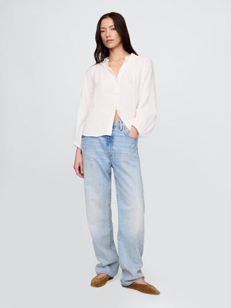 Camicia in garza di cotone