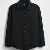 Camicia in garza di cotone con bottoni Camicia in garza di cotone con bottoni