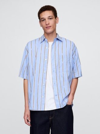 Camicia in lino e cotone