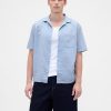 Camicia in lino e cotone