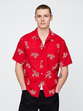 Camicia in lino e cotone