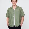 Camicia in lino e cotone