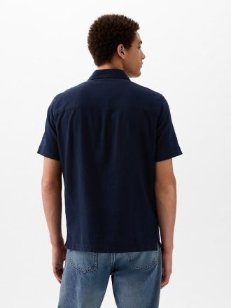 Camicia in lino e cotone