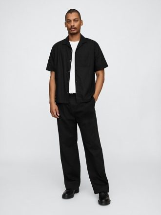 Camicia in lino e cotone