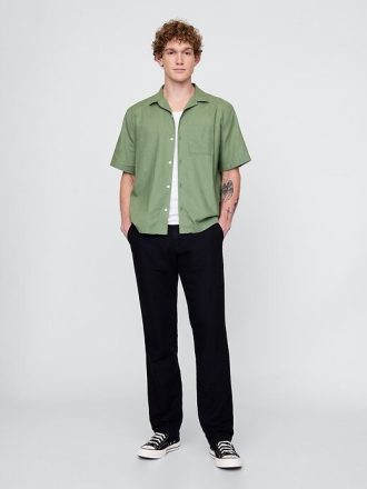 Camicia in lino e cotone