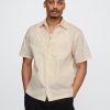 Camicia in popeline con occhielli Camicia in popeline con occhielli