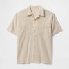Camicia in popeline con occhielli Camicia in popeline con occhielli