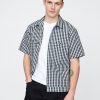Camicia in popeline con tasca e cerniera intera Camicia in popeline con tasca e cerniera intera