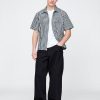 Camicia in popeline con tasca e cerniera intera Camicia in popeline con tasca e cerniera intera
