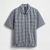 Camicia in popeline con tasca e cerniera intera Camicia in popeline con tasca e cerniera intera