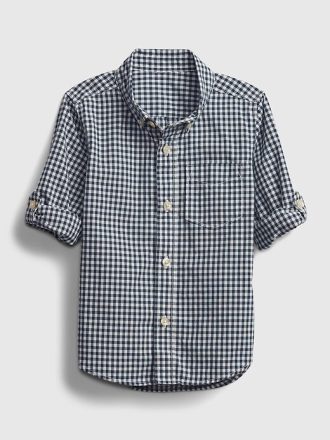 Camicia in popeline per neonati e bambini piccoli