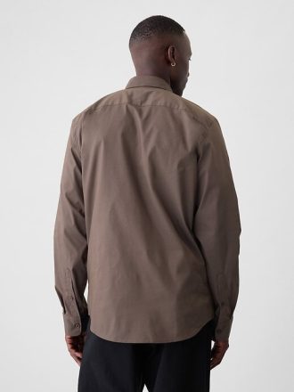 Camicia in popeline per tutto il giorno con vestibilità classica
