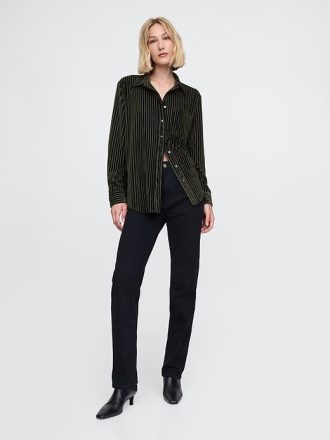 Camicia in velluto rilassata