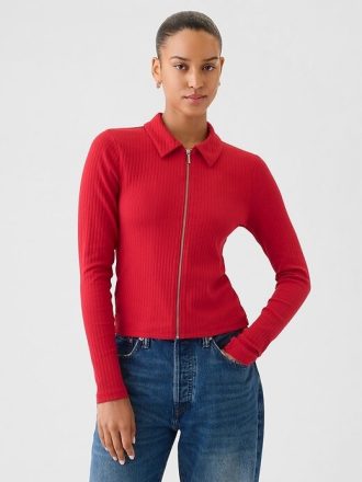 Camicia moderna con cerniera a coste