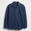 Camicia oversize in denim per bambini