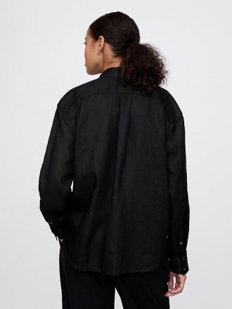 Camicia oversize in lino 100%