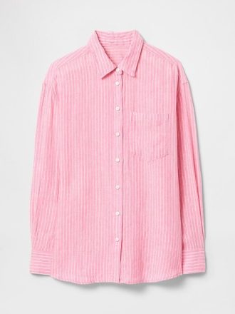 Camicia oversize in lino 100%