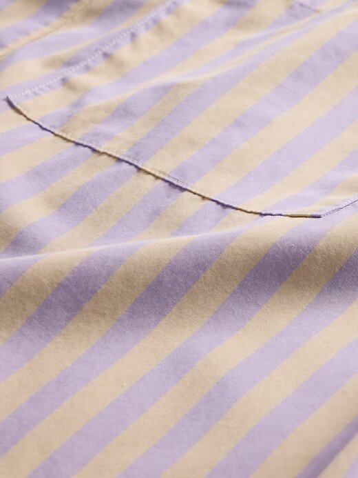 Camicia oversize in popeline di cotone biologico Camicia oversize in popeline di cotone biologico