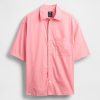 Camicia oversize in popeline di cotone biologico Camicia oversize in popeline di cotone biologico