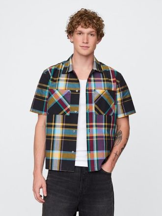 Camicia Oxford a quadri misti