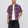 Camicia Oxford a quadri misti