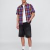 Camicia Oxford a quadri misti