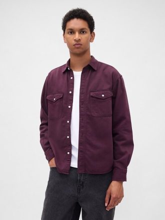 Camicia rilassata in denim ultra morbido