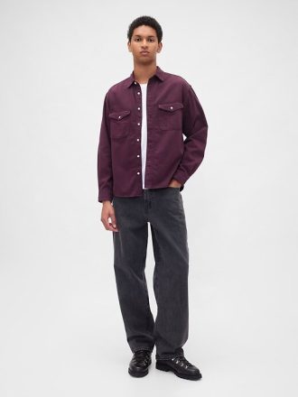 Camicia rilassata in denim ultra morbido