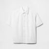 Camicia rilassata in lino e cotone per bambini